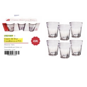 JG COPO DOSE C/6 CASABLANCA (45ML) 933465 H-100