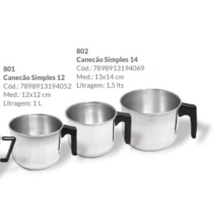 CANECAO ALUMINIO N.10 /194793 REDAR