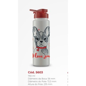 SQUEEZE 750ML (DOG LOVE BR.) 256037 BANDEIRANTE