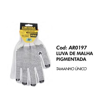 LUVA PIGMENTADA MALHA (BRANCA) 203172 STARTOOLS