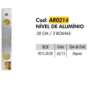 NIVEL ALUMINIO (3 BOLHAS) 203479 STARTOOLS