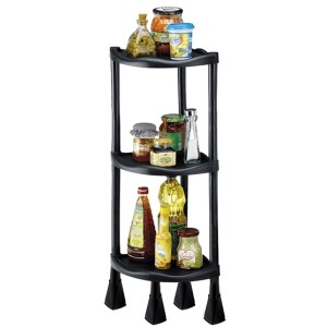 PRATELEIRA TRIANG (C/3 PRETA) 785731 INJEPLASTEC