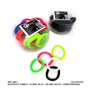 ELASTICO P/CABELO (POTE C/22) 170132 HM