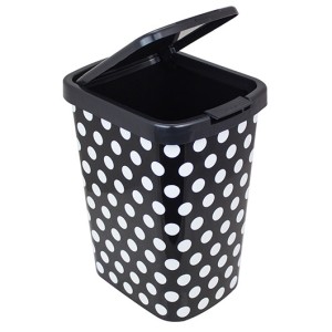 LIXEIRA CLICK RETANG**POA PRETA**801102 ARQPLAST