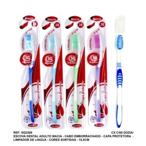 ESCOVA ADULTO SQ3368 (BRANCA*SORT) 506126 SQ IMPORT