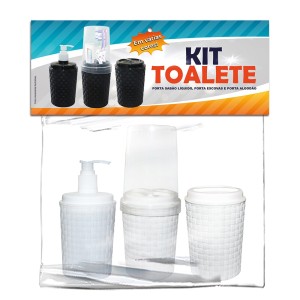 KIT TOALETE C/3 (BRANCO) 809962 DELTA