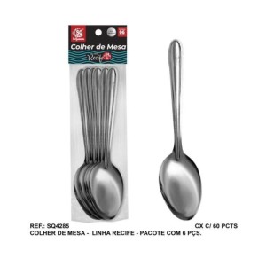 TALHER INOX C/6 (COLHER MESA) 533009 SQ IMPORT