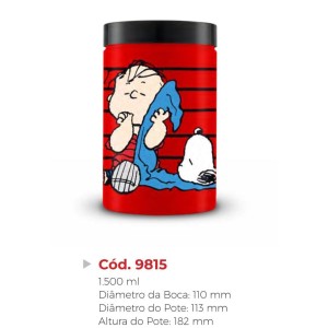 POTE 9815 (1,5LT VERM.LINO*SNOOPY) 298150 BANDEIRANTE