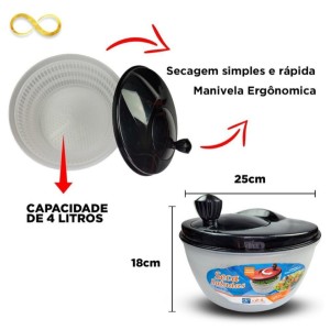 SECA SALADAS (TRANSP*PRETO) 30219 DR.UTIL