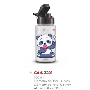 SQUEEZE 3221 (500ML PANDA) 232215 BANDEIRANTE