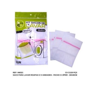 SACO LAVAR ROUPA **C/3 PC** (30X40CM) 173362 HM