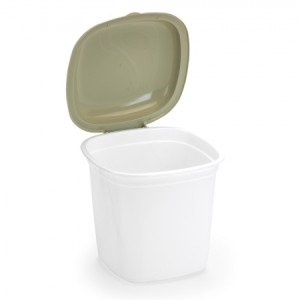 LIXEIRA PIA 4,5L BRANCA (ABRE/FECHA) 782537*702535  RAINHA