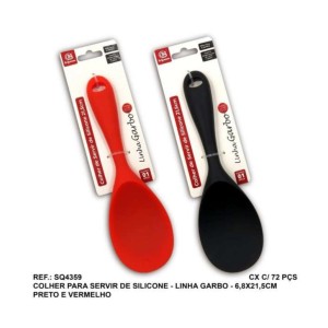 COLHER ARROZ SILICONE (21CM) 533566 SQ IMPORT