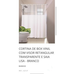 CORTINA BOX VISOR RET (BRANCO) 166214 PLASTLEO