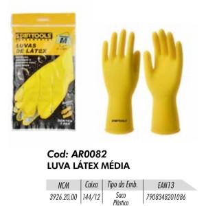 LUVA LATEX MEDIA (AMARELA) 201086 STARTOOLS