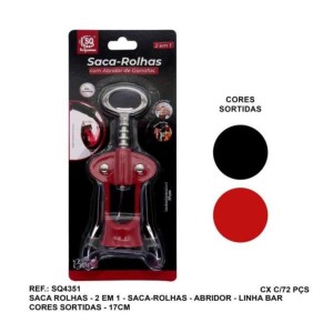 SACA ROLHA BORBOLETA (VERM*PRETO) 534129 SQ