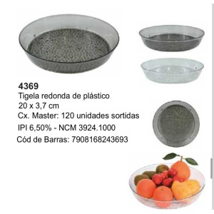 BANDEJA REDONDA MED (20X3.7CM) 243693 AMIGOLD