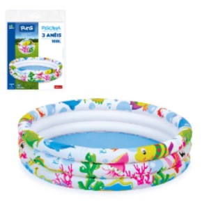 PISCINA INFLAVEL 3ANEIS (180L) 201295 JOY