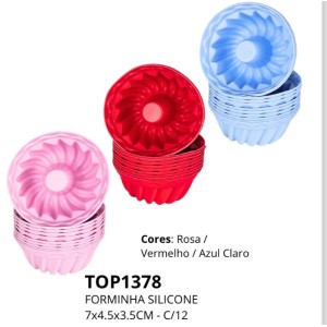 FORMA SILICONE X 12 (CUPCAKE) 132253 TOP UTIL