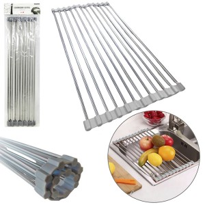 ESCORREDOR FLEXIVEL INOX (48X22CM) 315108 FU XING