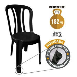 CADEIRA ADULTO (PRETA) 965130 CAIXAPLAST