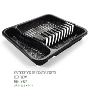 ESCORREDOR PRATO (PRETO) 754244 RAINHA
