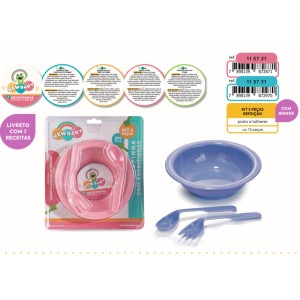 KT PAPINHA AZUL (PRATO*TALHER) 872970 NEW BABY