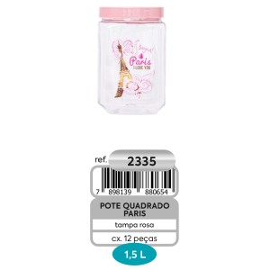 POTE PARIS QUAD.ROSA (1500ML) 880654 NEW BABY