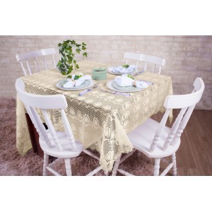 TOALHA MESA QUAD. *RENDA PALHA* 460053 ROMANCE
