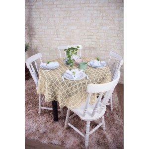 TOALHA MESA RED. *RENDA PALHA* (1,40MT) 60014 ROMANCE