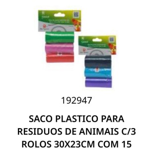 PET**SACO P/COLETA (C/3 ROLOS)  228232 TIJUCAS