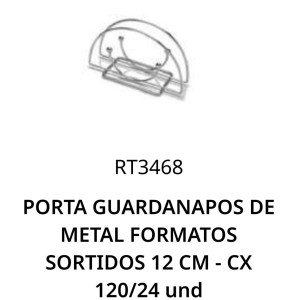 PORTA GUARDANAPO METAL (CROMADO) 202034 TIJUCAS