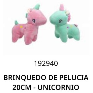 PELUCIA*UNICORNIO (20CM) 768183*224333 TIJUCAS