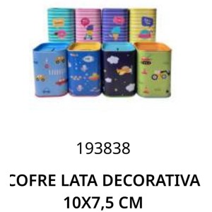 COFRE LATA QUAD.(10X7CM) 238767 TIJUCAS