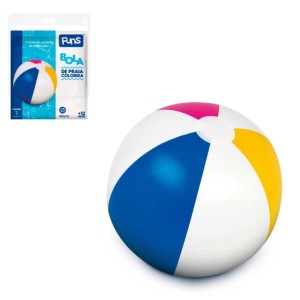 BOLA PRAIA COLORIDA (40CM) 142842 WELLMIX