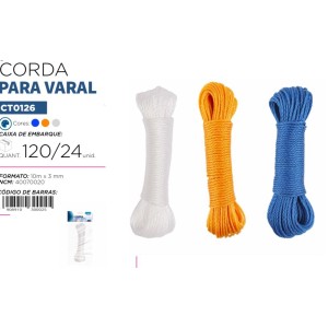 VARAL NYLON (10MTS X 3MM) 300025 CLEAN