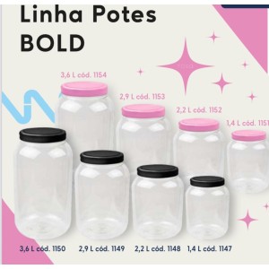POTE BOLD 2,9LT (TAMPA PRETA) 105137 PANAMBY