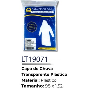 CAPA CHUVA ADULTO (SIMPLES) 502491 H-100