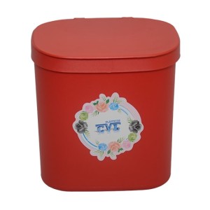 LIXEIRA ABRE*FECHA 3,5LT (VERMELHA) 770966 CVL