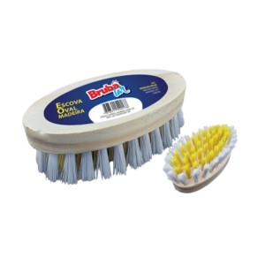 ESCOVA OVAL MADEIRA / 540178  BRUBALAR