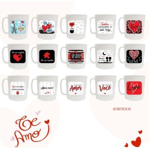 CANECA 450ML (AMOR*LOVE) 855689 PLASTWARE