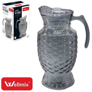 JARRA VIDRO 1,6LTS (MERCURIO CINZA) 902590 WELLMIX