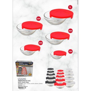 CJ C/5 BOWL VIDRO (135*200*400*550*1000ML) 915379 H-100