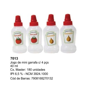 FRASCO P/MOLHOS MINI  X 4 (40ML) 270132 AMIGOLD
