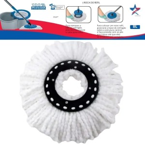 REFIL P/MOP GIRATORIO (8LTS) 132084 ESTRELAS