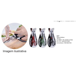 TESOURA MULTIUSO P/COZINHA (COLORS) / 252374 AMIGOLD