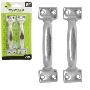 PUXADOR ACO X 2 ALCA 5'' (12X3CM)  175984 HM