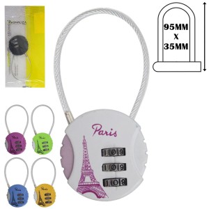 CADEADO MALA (REDONDO*3DIG) 216425 MONALIZA