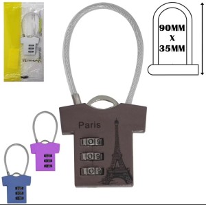 CADEADO MALA (CAMISETA*3 DIG) 216418 MONALIZA