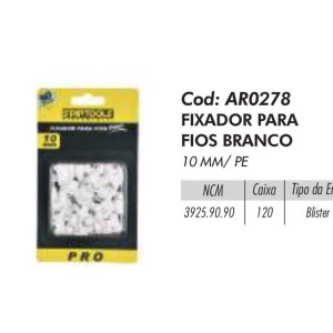 FIXADOR FIOS (BRANCO C/50PCS) 204308 STARTOOLS